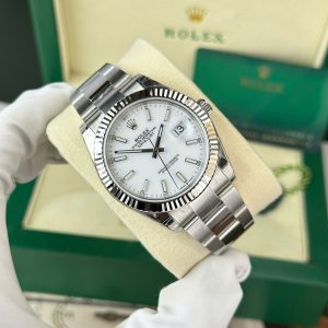 Đồng Hồ Rolex DateJust 126334 Rep 11 Cao Cấp Mặt Trắng Dây Oyster Nhà Máy VS 41mm (2)