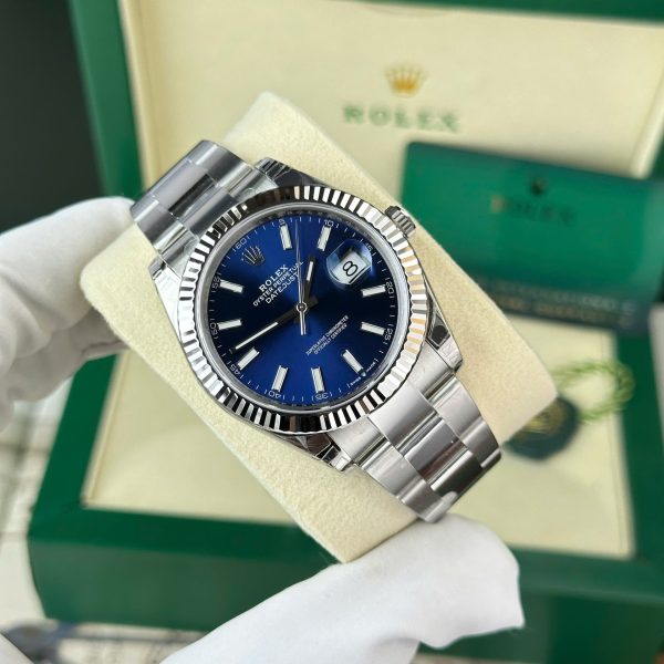 Đồng Hồ Rolex DateJust 126334 Rep 11 Mặt Xanh Blue Dây Oyster Nhà Máy VS 41mm (2)