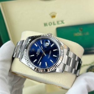 Đồng Hồ Rolex DateJust 126334 Rep 11 Mặt Xanh Blue Dây Oyster Nhà Máy VS 41mm (2)