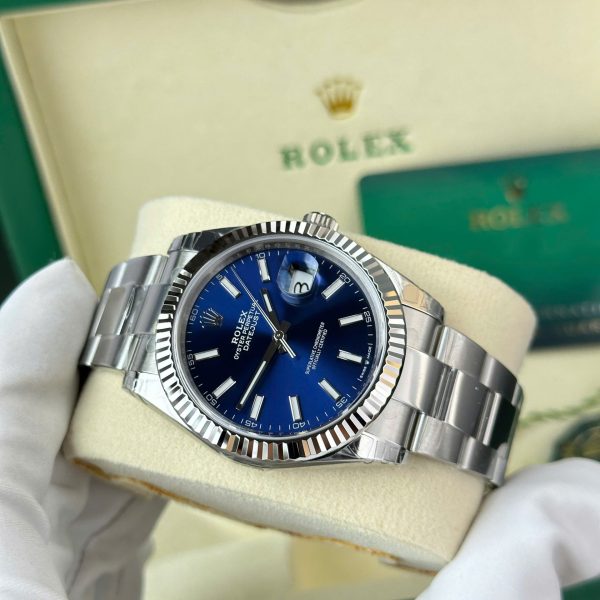 Đồng Hồ Rolex DateJust 126334 Rep 11 Mặt Xanh Blue Dây Oyster Nhà Máy VS 41mm (2)