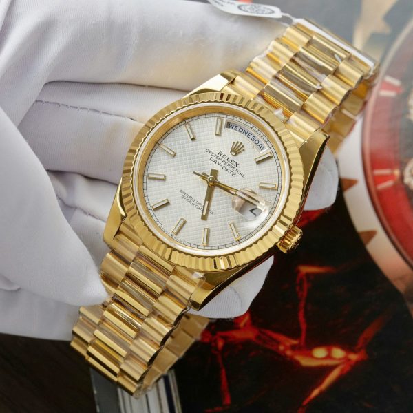 Đồng Hồ Rolex Day-Date Chế Tác Bọc Vàng Thật Nhà Máy GM 40mm (2)