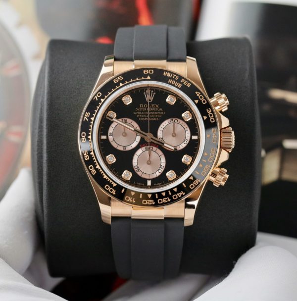 Đồng Hồ Rolex Daytona Chế Tác Bọc Vàng Thật + Cọc Số Đính Kim Cương Moissanite 40mm (2)