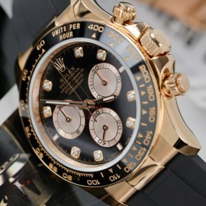 Đồng Hồ Rolex Daytona Chế Tác Bọc Vàng Thật + Cọc Số Đính Kim Cương Moissanite 40mm (2)