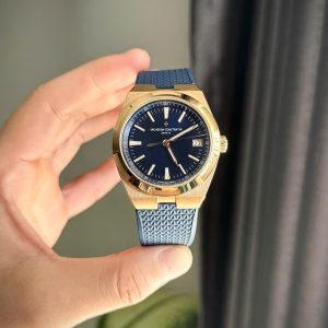 Đồng Hồ Vacheron Constantin Overseas 4500V Chế Tác Bọc Vàng Thật Màu Xanh Blue 41mm (2)