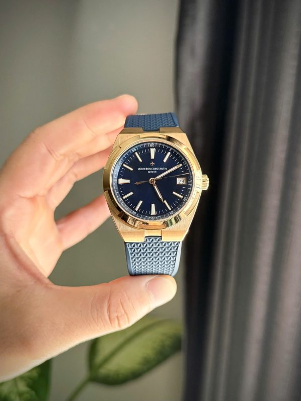 Đồng Hồ Vacheron Constantin Overseas 4500V Chế Tác Bọc Vàng Thật Màu Xanh Blue 41mm (2)