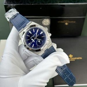 Đồng Hồ Vacheron Constantin Overseas Dual Time 7900V Rep 11 Cao Cấp Màu Xanh Blue Nhà Máy PZ 41mm (2)