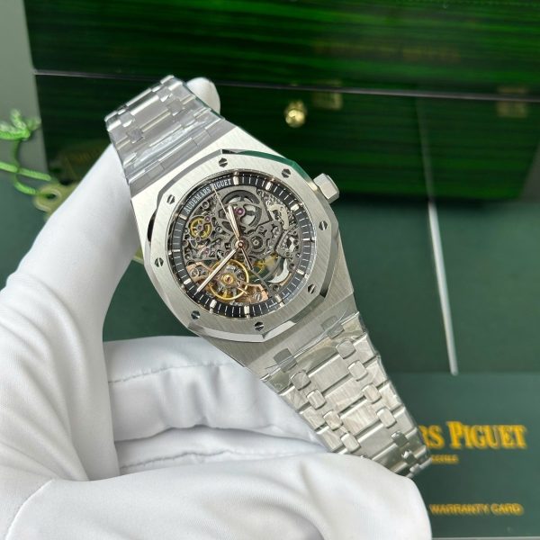 Đồng Hồ Audemars Piguet Royal Oak 15407 Rep 11 Cao Cấp Mặt Lộ Cơ Nhà Máy THB 41mm (2)