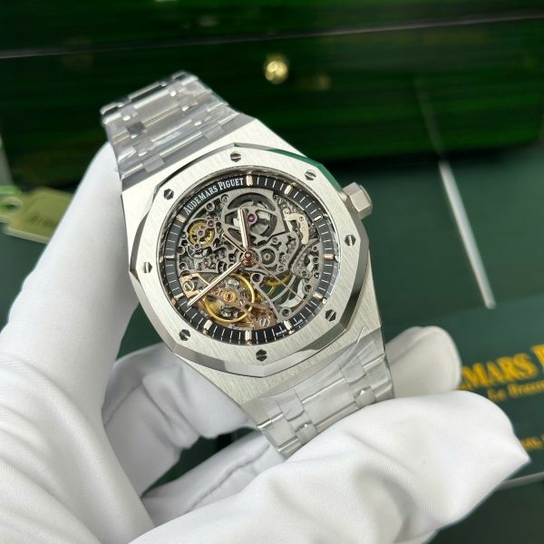 Đồng Hồ Audemars Piguet Royal Oak 15407 Rep 11 Cao Cấp Mặt Lộ Cơ Nhà Máy THB 41mm (2)