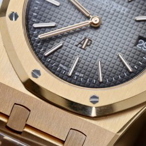 Đồng Hồ Audemars Piguet Royal Oak Jumbo 16202 Chế Tác Bọc Vàng Thật Nhà Máy ZF 39mm (2)