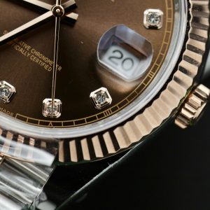 Đồng Hồ Rolex DateJust 126331 Mặt Số Chocolate Replica 11 Bọc Vàng Thật Nhà Máy Clean 41mm (2)