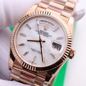 Đồng Hồ Rolex Day-Date 128238 Replica 11 Mặt MOP Tinh Chỉnh Trọng Lượng 158 Gram Nhà Máy QF 36mm (2)