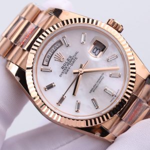 Đồng Hồ Rolex Day-Date 128238 Replica 11 Mặt MOP Tinh Chỉnh Trọng Lượng 158 Gram Nhà Máy QF 36mm (2)