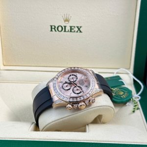 Đồng Hồ Rolex Daytona 126535TBR Replica 11 Mặt Sundust Đính Đá Baguette 40mm (2)