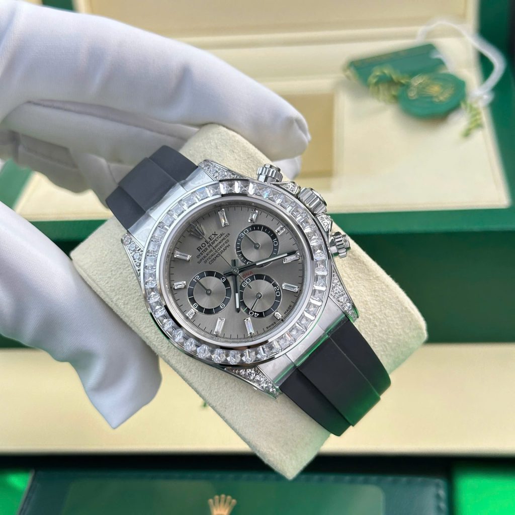 Đồng Hồ Rolex Daytona 126539TBR Replica 11 Mặt Sundust Màu Xám 40mm (1)