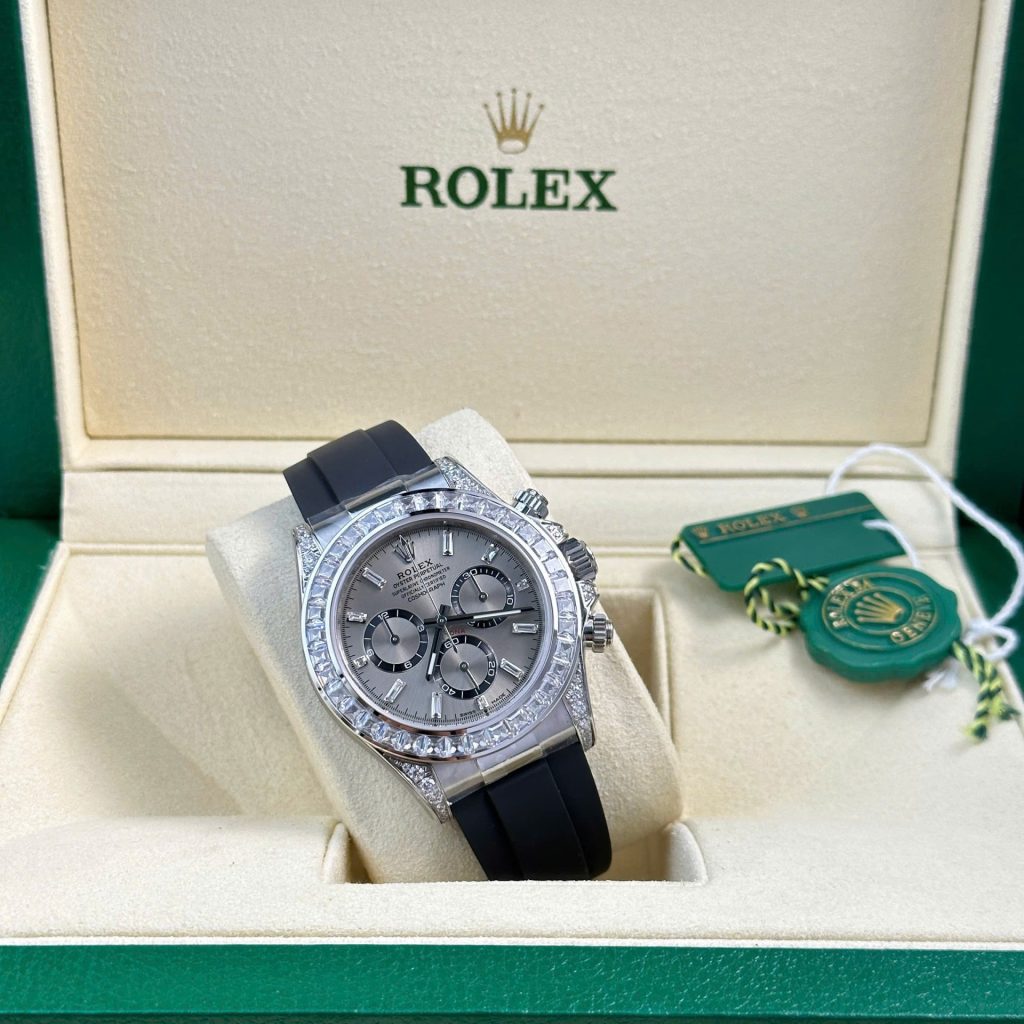 Đồng Hồ Rolex Daytona 126539TBR Replica 11 Mặt Sundust Màu Xám 40mm (1)