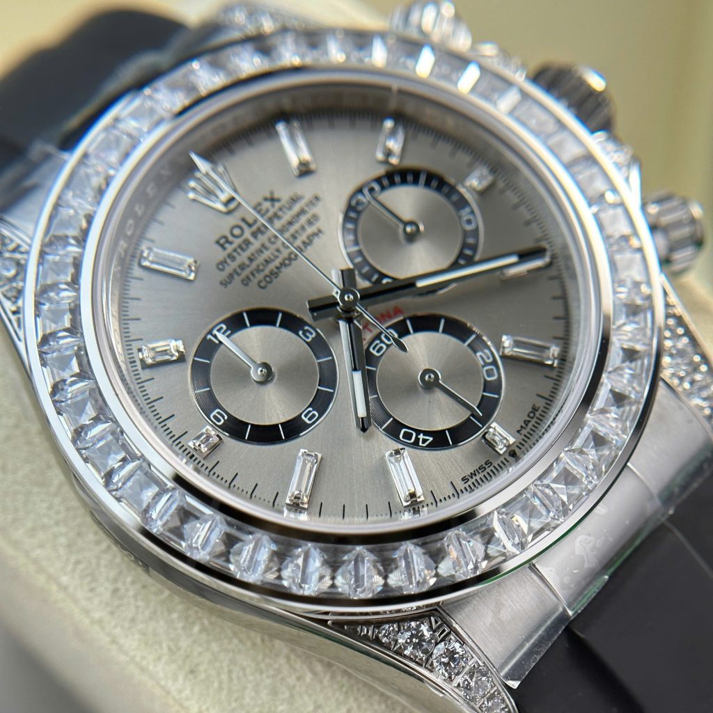 Đồng Hồ Rolex Daytona 126539TBR Replica 11 Mặt Sundust Màu Xám 40mm (1)