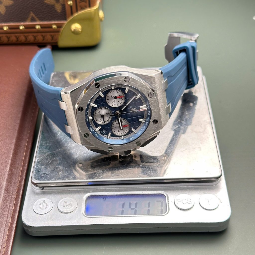 Đồng Hồ Audemars Piguet Replica 11 Royal Oak Offshore Chronograph 26420 Mặt Xanh Nhà Máy APP 43mm (2)