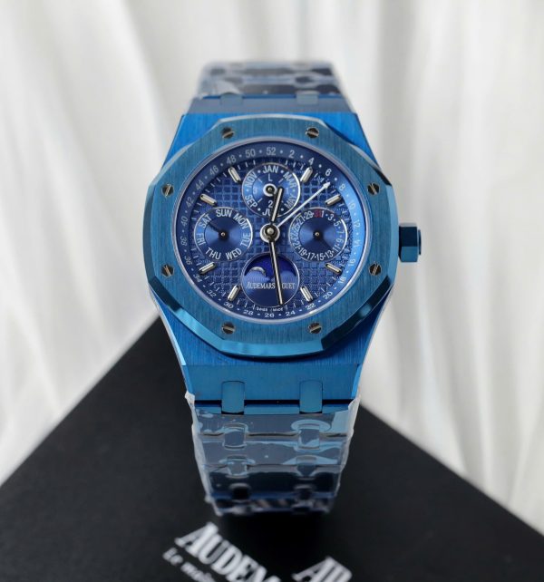 Đồng Hồ Audemars Piguet Replica 11 Royal Oak Perpetual Calendar 26579CS Màu Xanh Nhà Máy BBR 41mm (1)