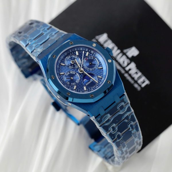 Đồng Hồ Audemars Piguet Replica 11 Royal Oak Perpetual Calendar 26579CS Màu Xanh Nhà Máy BBR 41mm (1)