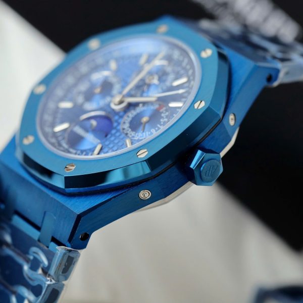Đồng Hồ Audemars Piguet Replica 11 Royal Oak Perpetual Calendar 26579CS Màu Xanh Nhà Máy BBR 41mm (1)