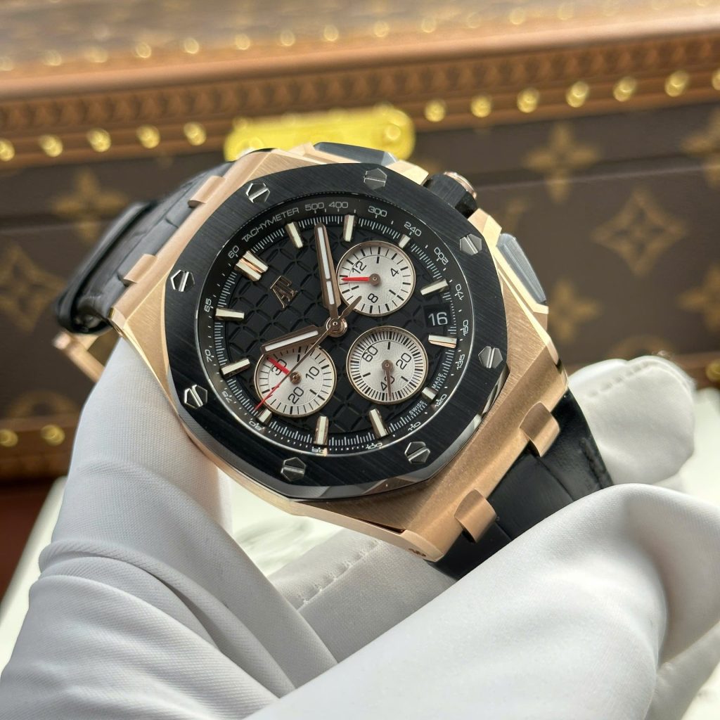 Đồng Hồ Audemars Piguet Royal Oak Offshore Chronograph 26420 Mạ Vàng Hồng Rep 11 Cao Cấp Nhà Máy APP 43mm (2)