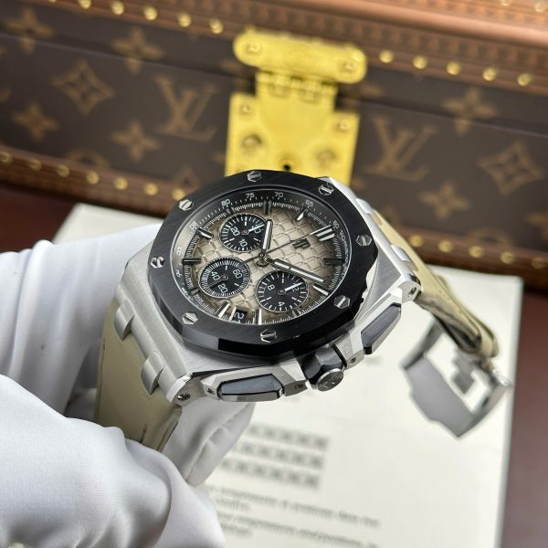 Đồng Hồ Audemars Piguet Royal Oak Offshore Chronograph 26420 Replica 11 Mặt Xám Nhà Máy APP 43mm (2)