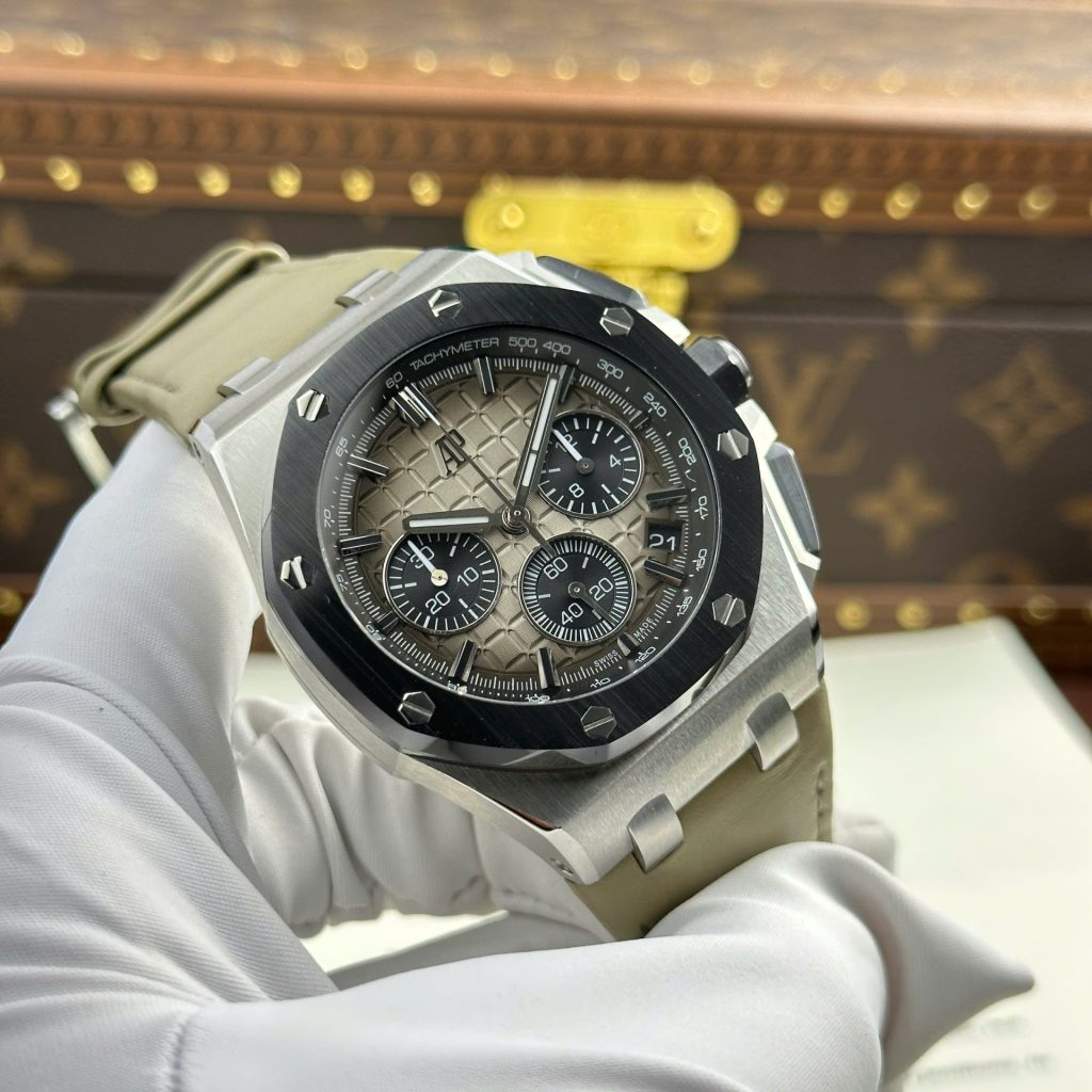 Đồng Hồ Audemars Piguet Royal Oak Offshore Chronograph 26420 Replica 11 Mặt Xám Nhà Máy APP 43mm (2)