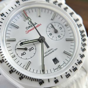 Đồng Hồ Omega Chế Tác Speedmaster White Side of The Moon Gốm Trắng Xưởng N1 44mm (1)