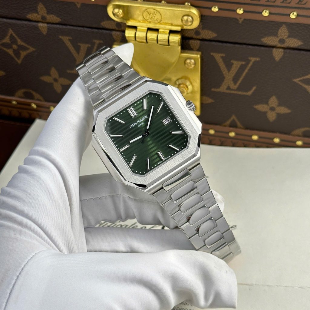 Đồng Hồ Patek Philippe Cubitus 5821 Replica 11 Mặt Xanh Green 45mm (7)