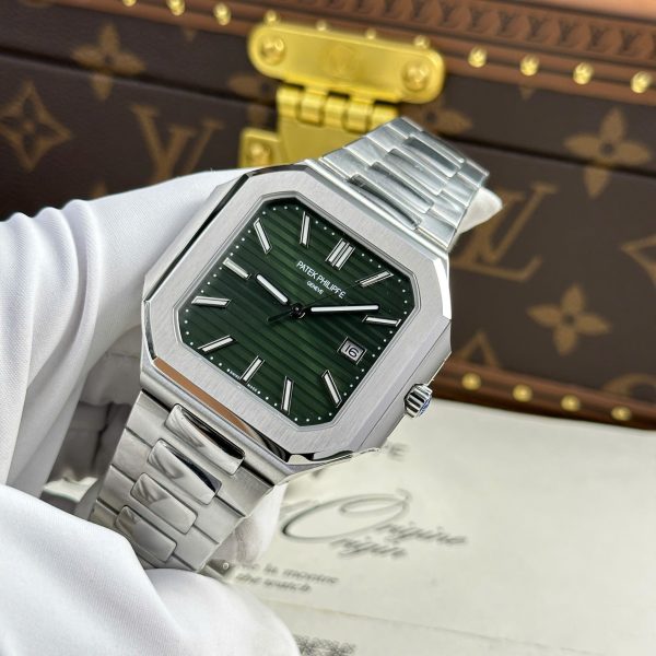 Đồng Hồ Patek Philippe Cubitus 5821 Replica 11 Mặt Xanh Green 45mm (2)