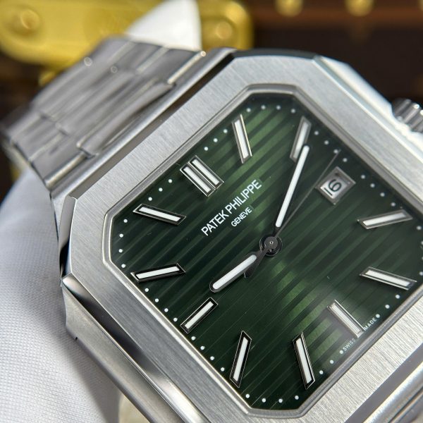 Đồng Hồ Patek Philippe Cubitus 5821 Replica 11 Mặt Xanh Green 45mm (2)