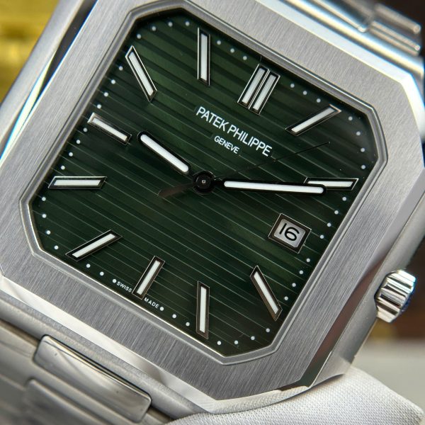 Đồng Hồ Patek Philippe Cubitus 5821 Replica 11 Mặt Xanh Green 45mm (7)