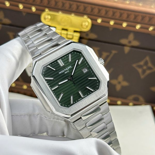 Đồng Hồ Patek Philippe Cubitus 5821 Replica 11 Mặt Xanh Green 45mm (7)