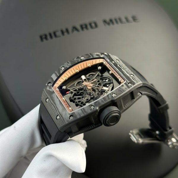 Đồng Hồ Richard Mille RM055 Bubba Watson Vỏ Carbon Rep 11 Cao Cấp Nhà Máy APS 42.7×49 (2)