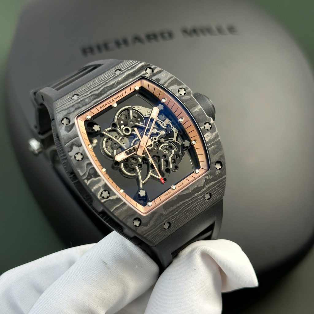 Đồng Hồ Richard Mille RM055 Bubba Watson Vỏ Carbon Rep 11 Cao Cấp Nhà Máy APS 42.7×49 (2)