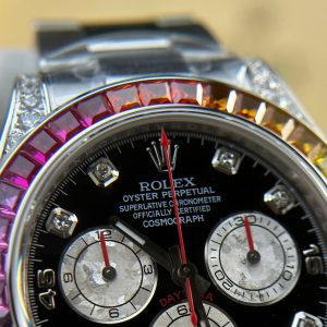 Đồng Hồ Rolex Chế Tác Daytona 116599 Rainbow Nam Dây Kim Loại Xưởng BT 40mm (1)