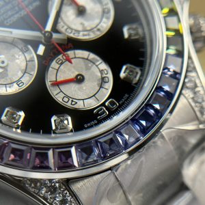 Đồng Hồ Rolex Chế Tác Daytona 116599 Rainbow Nam Dây Kim Loại Xưởng BT 40mm (1)