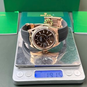 Đồng Hồ Rolex Sky-Dweller 326235 Rep 11 Cao Cấp Mặt Chocolate Trọng Lượng 190 Gram Nhà Máy ZF 42mm (2)