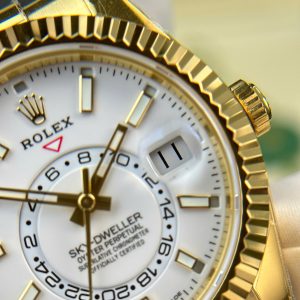 Đồng Hồ Rolex Sky-Dweller 326238 Mặt Trắng Replica 11 Trọng Lượng 190 Gram Nhà Máy ZF 42mm (2)