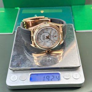 Đồng Hồ Rolex Sky-Dweller 336235 Mặt Trắng Chế Tác Tinh Chỉnh Trọng Lượng 190 Gram Nhà Máy ZF 42mm (2)