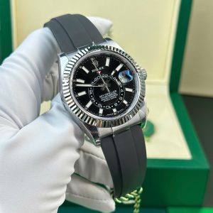 Đồng Hồ Rolex Sky-Dweller 336239 Mặt Đen Tinh Chỉnh Trọng Lượng 190 Gram Nhà Máy ZF 42mm (2)