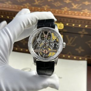 Đồng Hồ Audemars Piguet 26600 Tourbillon Openworked Rep 11 Cao Cấp Dây Da Đen 41mm (2)