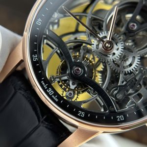 Đồng Hồ Audemars Piguet 26600 Tourbillon Openworked Replica 11 Mạ Vàng Hồng Dây Da 41mm (2)