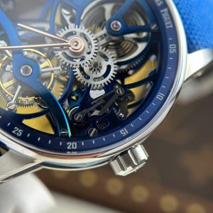 Đồng Hồ Audemars Piguet 26600 Tourbillon Openworked Replica 11 Màu Xanh 41mm (2)