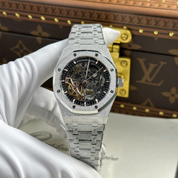 Đồng Hồ Audemars Piguet Royal Oak Frosted 15407 Rep 11 Cao Cấp Mặt Lộ Cơ Nhà Máy THB 41mm (2)