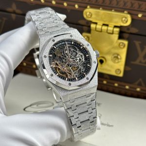 Đồng Hồ Audemars Piguet Royal Oak Frosted 15407 Rep 11 Cao Cấp Mặt Lộ Cơ Nhà Máy THB 41mm (2)