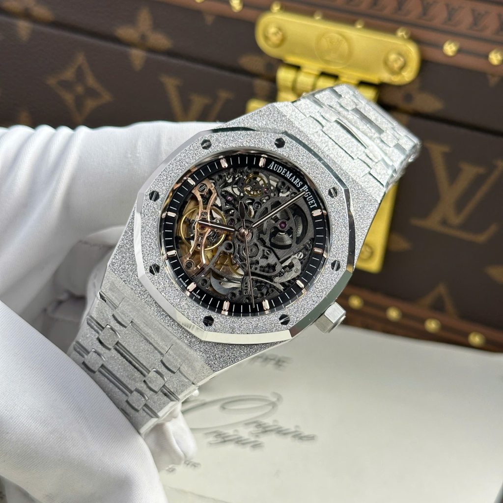 Đồng Hồ Audemars Piguet Royal Oak Frosted 15407 Rep 11 Cao Cấp Mặt Lộ Cơ Nhà Máy THB 41mm (2)