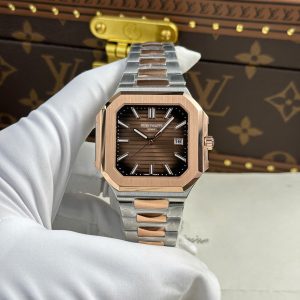 Đồng Hồ Patek Philippe Cubitus 5821 Demi Rose Gold Rep 11 Mặt Chocolate Nhà Máy TW 45mm (2)