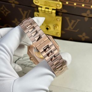 Đồng Hồ Patek Philippe Cubitus 5821 Replica 11 Mạ Vàng Hồng Mặt Chocolate Nhà Máy TW 45mm (2)