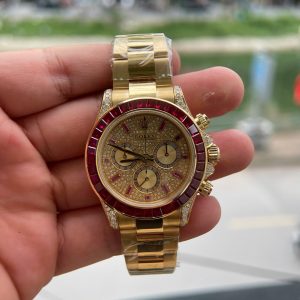 Đồng Hồ Rolex Daytona 126598TRU Chế Tác Vàng 18K Nguyên Khối + Ruby + Kim Cương Tự Nhiên 40mm (2)